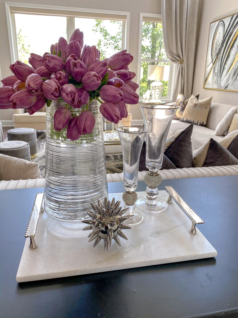 Inspire Me! Home Decor Rhinestone Detailed Glass Vase (2 Sizes) 3 Inspire Me! Home Decor Rhinestone Detailed Glass Vase (2 Sizes)