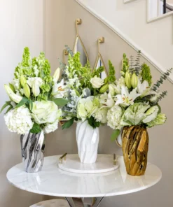 Inspire Me! Home Decor Gold Wavy Design Vase (2 Sizes) " From Pops Of Color Home Collection" 10 Inspire Me! Home Decor Gold Wavy Design Vase (2 Sizes)