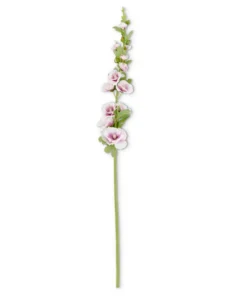Inspire Me! Home Decor Floral Stems Hollyhock Stem (3 Colors)