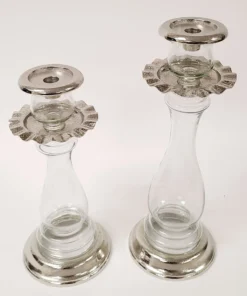 Inspire Me! Home Decor Rippled Candle Holders (2 Sizes, 2 Colors)