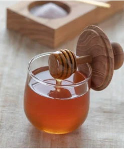 Inspire Me! Home Decor Glass Honey Jar W/ Wood Lid