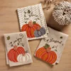 Inspire Me! Home Decor Rustic Embroidered Fall Pumpkin Dish Towel (3 Styles) 2 Inspire Me! Home Decor Rustic Embroidered Fall Pumpkin Dish Towel (3 Styles)