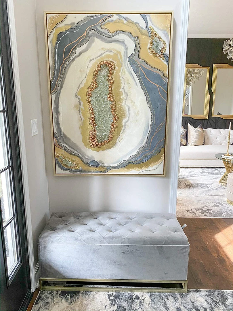 Inspire Me! Home Decor Jessica Storage Bench (2 Colors) Gold 3 Inspire Me! Home Decor Jessica Storage Bench (2 Colors) Gold