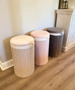 Inspire Me! Home Decor Lydia Pleated Hamper (3 Colors)