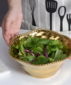 Inspire Me! Home Decor Gold Wavy Beaded Bowls (2 Sizes) 16 Inspire Me! Home Decor Gold Wavy Beaded Bowls (2 Sizes)