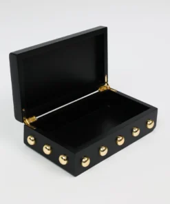 Inspire Me! Home Decor Studded Decorative Wood Boxes (4 Colors)