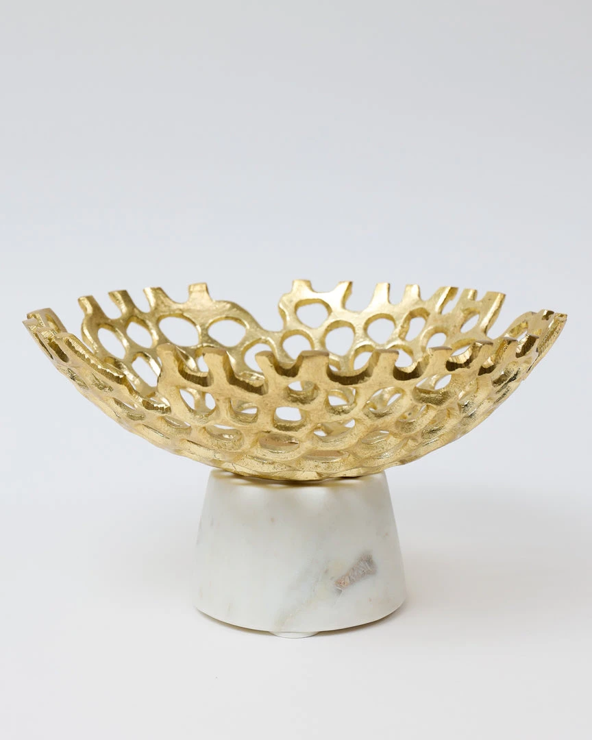 Inspire Me! Home Decor Textured Design Bowl With White Marble Base (2 Colors) "From Pops Of Color Home Collection" 3 Inspire Me! Home Decor Textured Design Bowl With White Marble Base (2 Colors) "From Pops Of Color Home Collection"