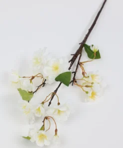 Inspire Me! Home Decor 18" Cherry Blossom Stem - White