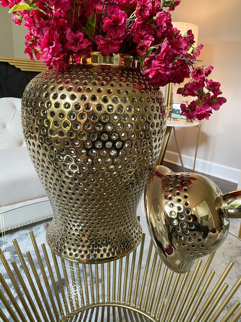 Inspire Me! Home Decor Oversized Gold Ginger Jar With Lid 5 Inspire Me! Home Decor Oversized Gold Ginger Jar With Lid