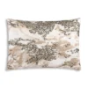 Cloud9d Amal - Ivory/Beige Pillow W/ Gold And Silver Print - 20" X 14" 2 Cloud9d Amal - Ivory/Beige Pillow W/ Gold And Silver Print - 20" X 14"