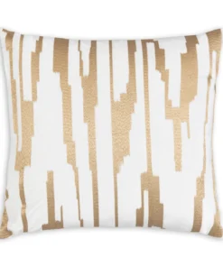 Cloud9d Becca Ivory Gold Pillow - 20" X 20"
