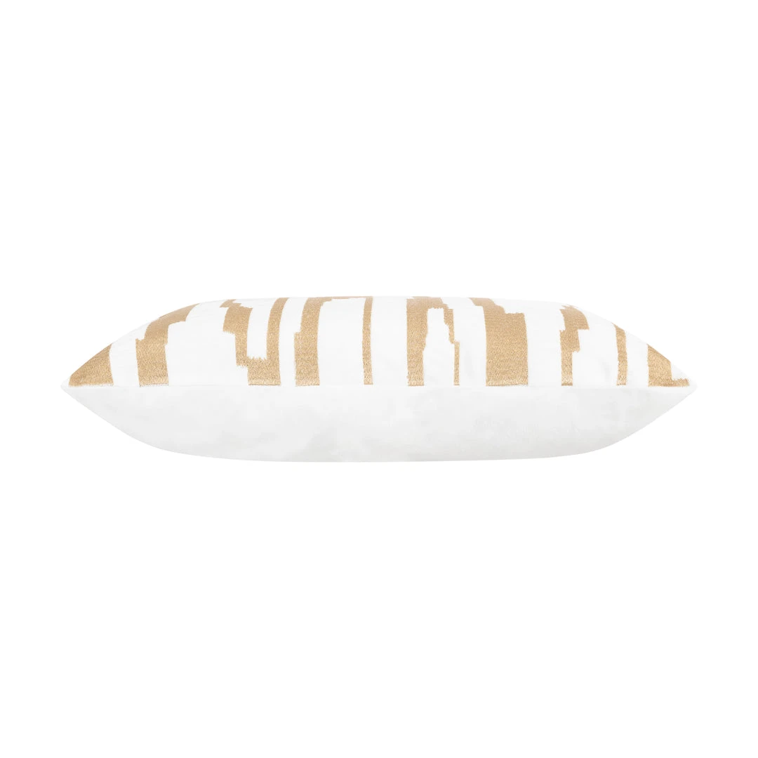 Cloud9d Becca Ivory Gold Pillow - 20" X 20" 4 Cloud9d Becca Ivory Gold Pillow - 20" X 20"