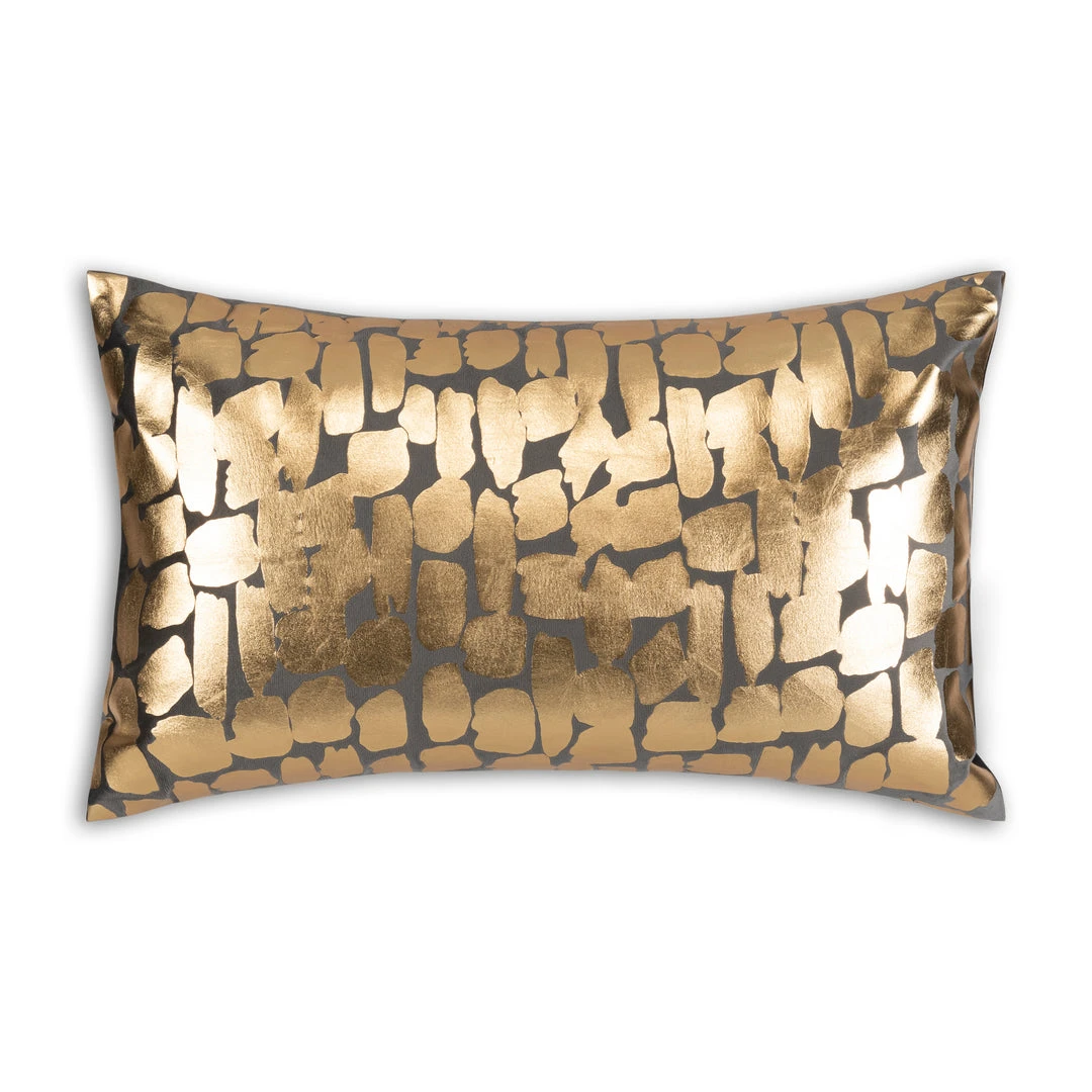 Cloud9d Becca Charcoal Gold Pillow - 14" X 20" PILLOWS, RUGS, & THROWS 3 Cloud9d Becca Charcoal Gold Pillow - 14" X 20" PILLOWS, RUGS, & THROWS