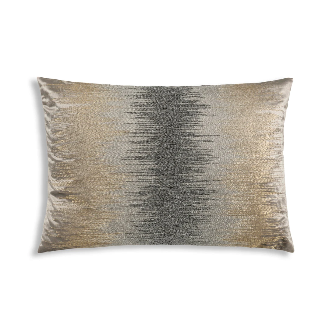 Cloud9d Inaya - Grey Velvet Pillow W/ Multicolor Embroidery - 20" X 14" 3 Cloud9d Inaya - Grey Velvet Pillow W/ Multicolor Embroidery - 20" X 14"