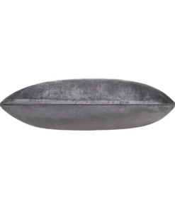 Cloud9d PILLOWS, RUGS, & THROWS Leyla - Charcoal Velvet Pillow W/ Hand Painted Gold Brushstrokes - 20" X 20" 5 Cloud9d PILLOWS, RUGS, & THROWS Leyla - Charcoal Velvet Pillow W/ Hand Painted Gold Brushstrokes - 20