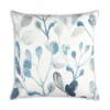 Cloud9d Ella - Digital Outdoor Printed Fabric Pillow In Blue W/ Rose Gold Metallic Print - 18" X 18" PILLOWS, RUGS, & THROWS