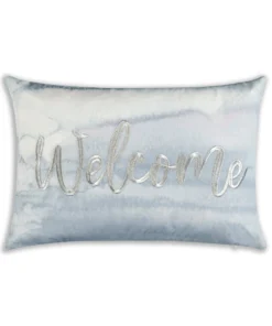 Cloud9d Digital Printed Fabric Pillow W/ Metallic Emdroidery (2 Colors) - 18