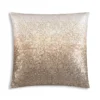 Cloud9d Ombre - Sequin Pillow In Ivory And Gold Sequins - 22" X 22" 2 Cloud9d Ombre - Sequin Pillow In Ivory And Gold Sequins - 22" X 22"
