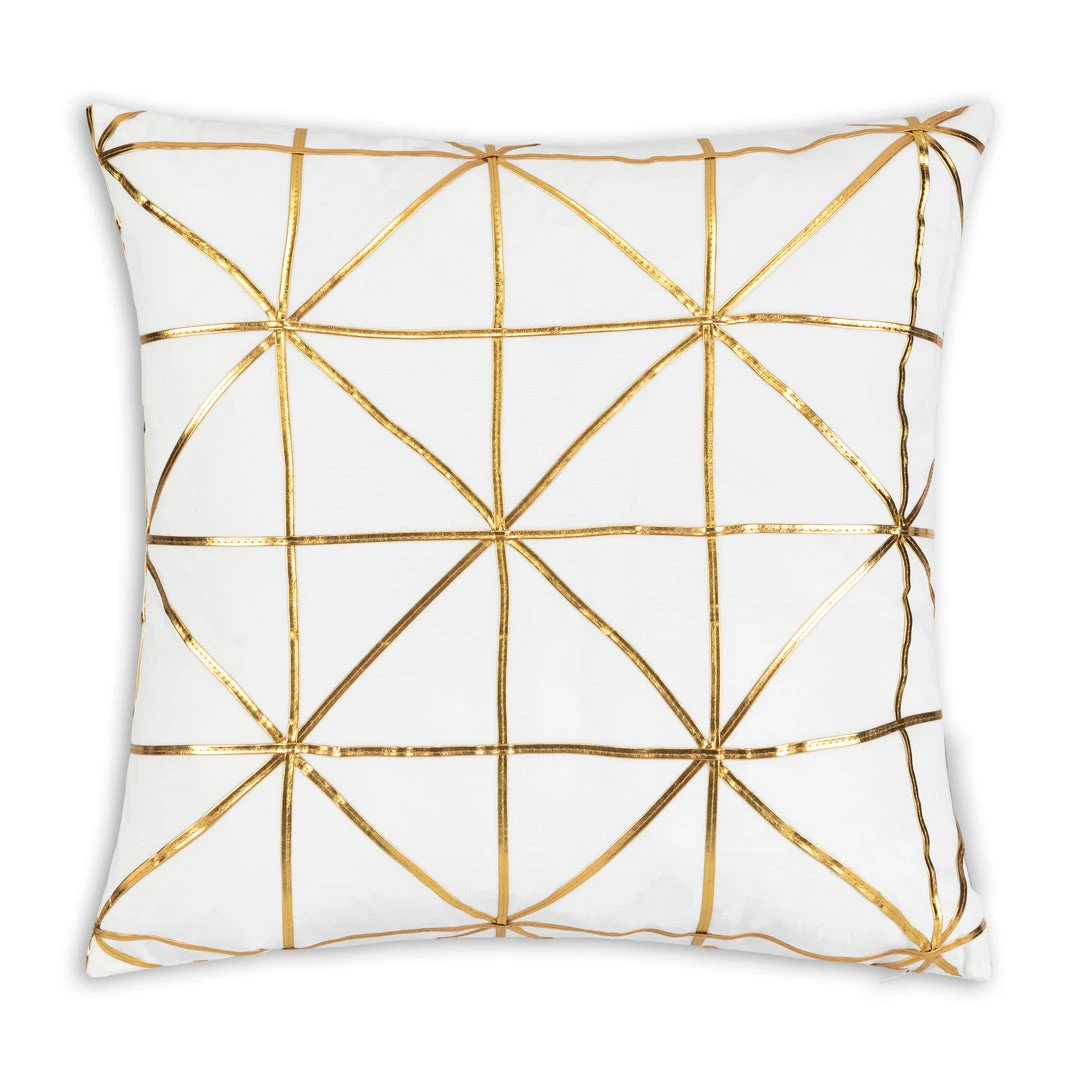 Cloud9d PILLOWS, RUGS, & THROWS Sera Ivory Gold Pillow - 20" X 20" 3 Cloud9d PILLOWS, RUGS, & THROWS Sera Ivory Gold Pillow - 20" X 20"