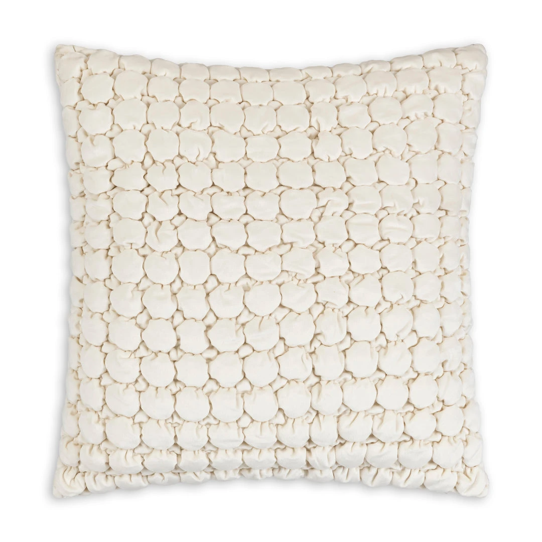 Cloud9d PILLOWS, RUGS, & THROWS Serena Beige Pillow - 20" X 20" 3 Cloud9d PILLOWS, RUGS, & THROWS Serena Beige Pillow - 20" X 20"