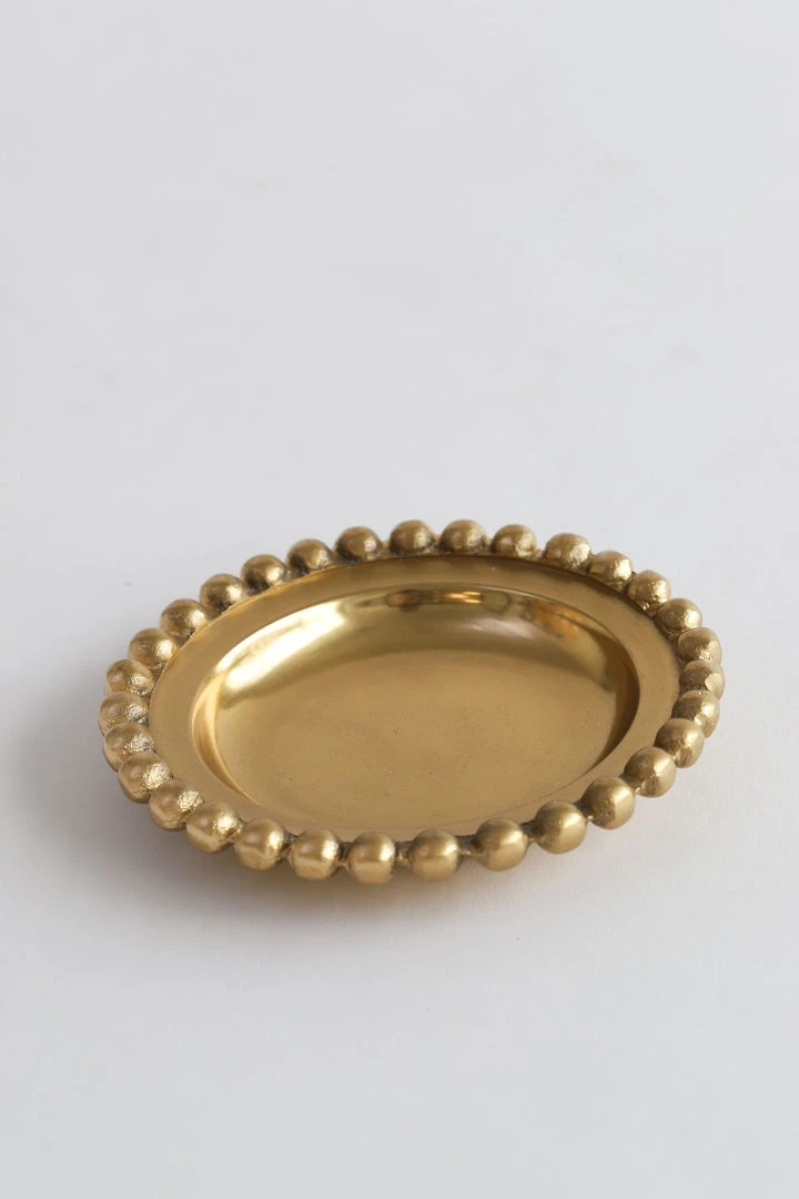 Inspire Me! Home Decor Beaded Round Decorative Plate (2 Colors) 4 Inspire Me! Home Decor Beaded Round Decorative Plate (2 Colors)