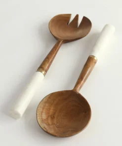 Inspire Me! Home Decor Wood Servers W/ Marble Handle KITCHEN 7 Inspire Me! Home Decor Wood Servers W/ Marble Handle KITCHEN