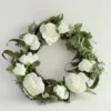 Inspire Me! Home Decor White Rose And Eucalyptus Wreath 2 Inspire Me! Home Decor White Rose And Eucalyptus Wreath