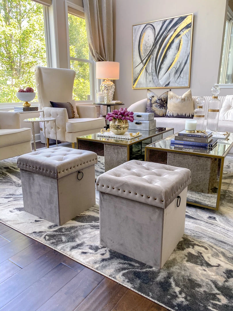 Inspire Me! Home Decor Gold Anastasia Storage Ottoman (4 Colors) 15 Inspire Me! Home Decor Gold Anastasia Storage Ottoman (4 Colors)