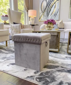 Inspire Me! Home Decor Gold Anastasia Storage Ottoman (4 Colors) 26 Inspire Me! Home Decor Gold Anastasia Storage Ottoman (4 Colors)