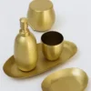Inspire Me! Home Decor Gold Hammered Bathroom Collection (5 Items) 2 Inspire Me! Home Decor Gold Hammered Bathroom Collection (5 Items)