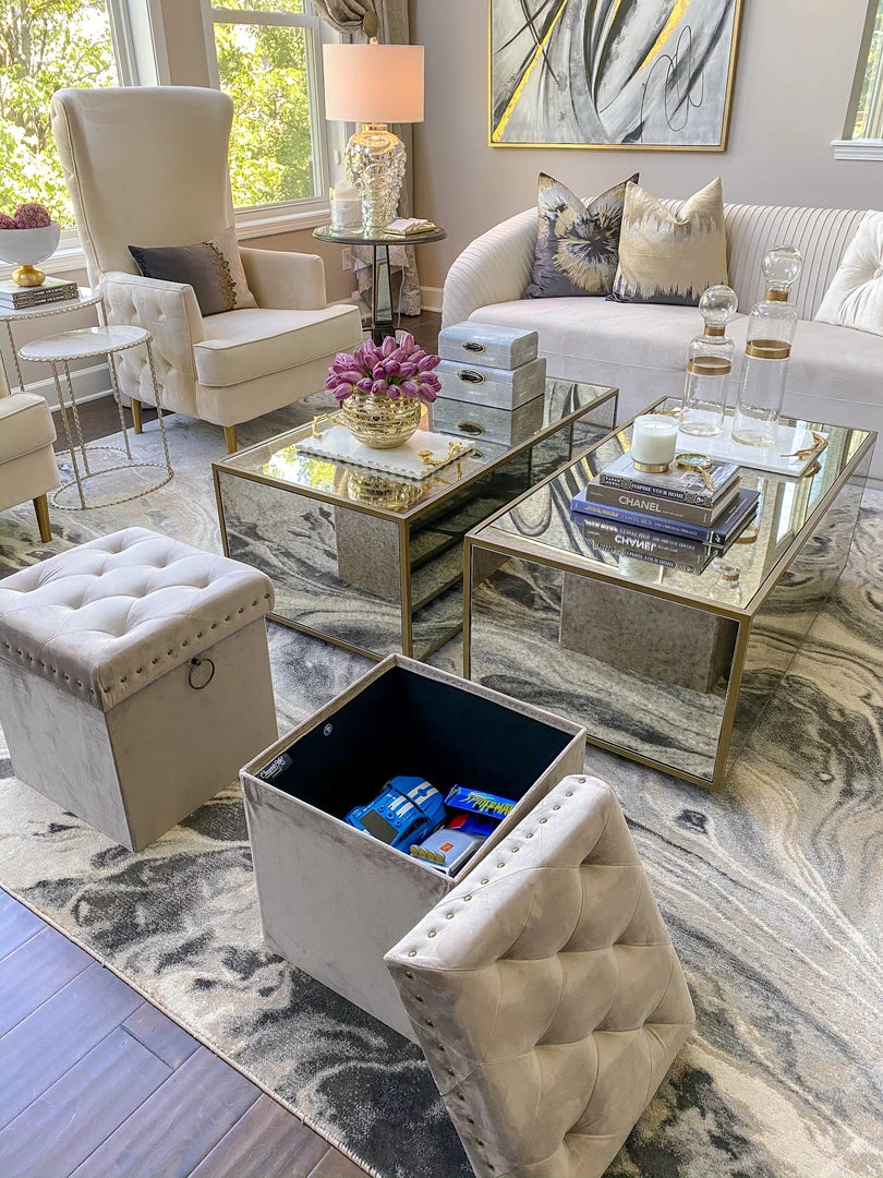 Inspire Me! Home Decor Gold Anastasia Storage Ottoman (4 Colors) 11 Inspire Me! Home Decor Gold Anastasia Storage Ottoman (4 Colors)