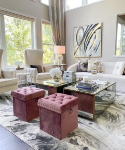 Inspire Me! Home Decor Gold Anastasia Storage Ottoman (4 Colors) 22 Inspire Me! Home Decor Gold Anastasia Storage Ottoman (4 Colors)