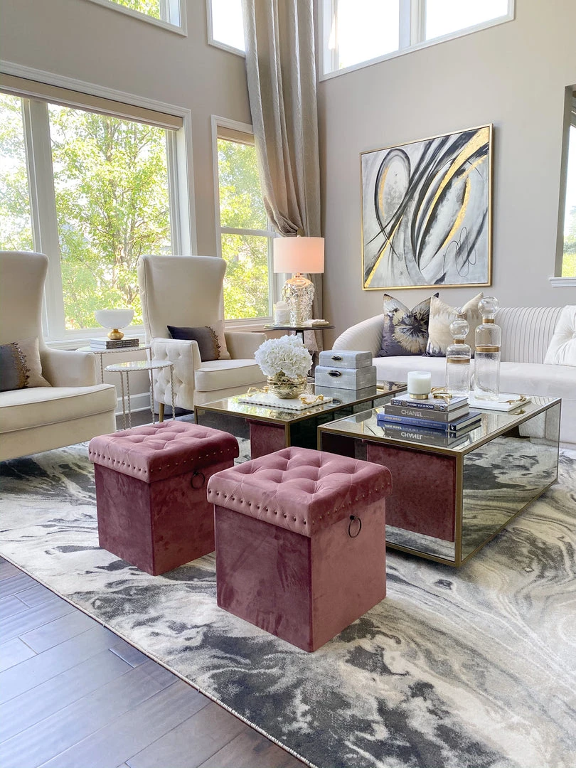 Inspire Me! Home Decor Gold Anastasia Storage Ottoman (4 Colors) 4 Inspire Me! Home Decor Gold Anastasia Storage Ottoman (4 Colors)