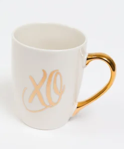 Inspire Me! Home Decor White Mug With Gold Handle (2 Styles) 13 Inspire Me! Home Decor White Mug With Gold Handle (2 Styles)