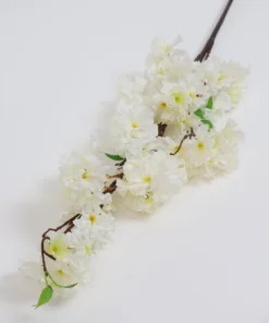 Inspire Me! Home Decor 48" White Cherry Blossom Stem Floral Stems