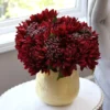 Inspire Me! Home Decor Burgundy Mum And Berry Bundle 2 Inspire Me! Home Decor Burgundy Mum And Berry Bundle