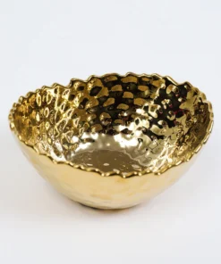 Inspire Me! Home Decor Gold Hammered Bowl