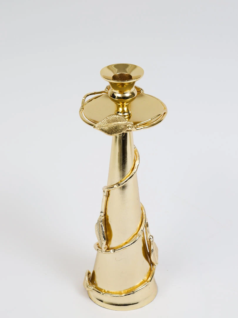 Inspire Me! Home Decor Gold Candle Holder Leaf Design (2 Sizes) 7 Inspire Me! Home Decor Gold Candle Holder Leaf Design (2 Sizes)