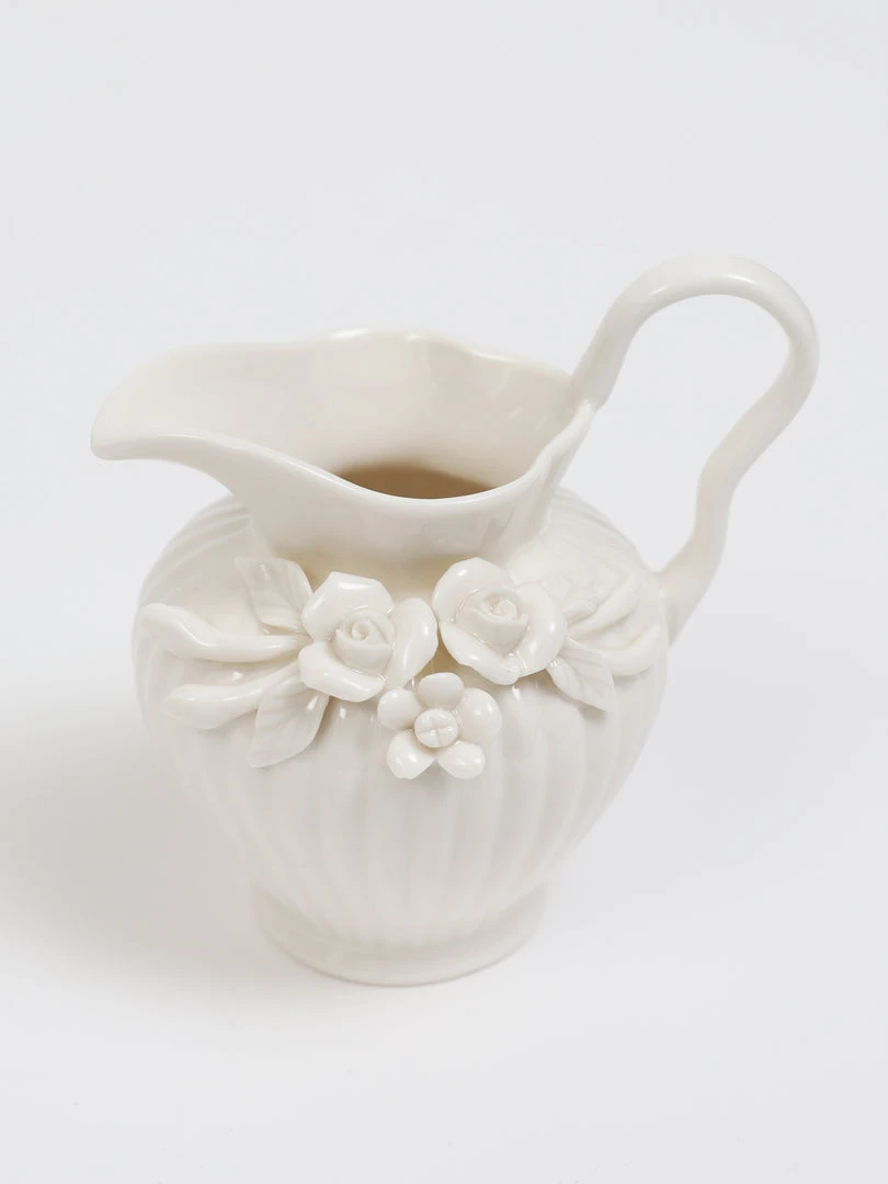 Inspire Me! Home Decor White Floral Tea Set (3 Items) Each Sold Individually KITCHEN 7 Inspire Me! Home Decor White Floral Tea Set (3 Items) Each Sold Individually KITCHEN