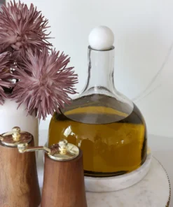 Inspire Me! Home Decor Glass Decanter With Round Marble Topper And Base 10 Inspire Me! Home Decor Glass Decanter With Round Marble Topper And Base