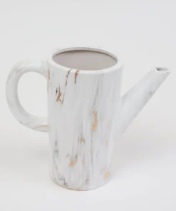 Inspire Me! Home Decor Ceramic Marble Watering Can/Pitcher