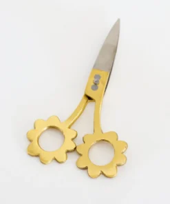 Inspire Me! Home Decor Gold Flower Handle Scissors