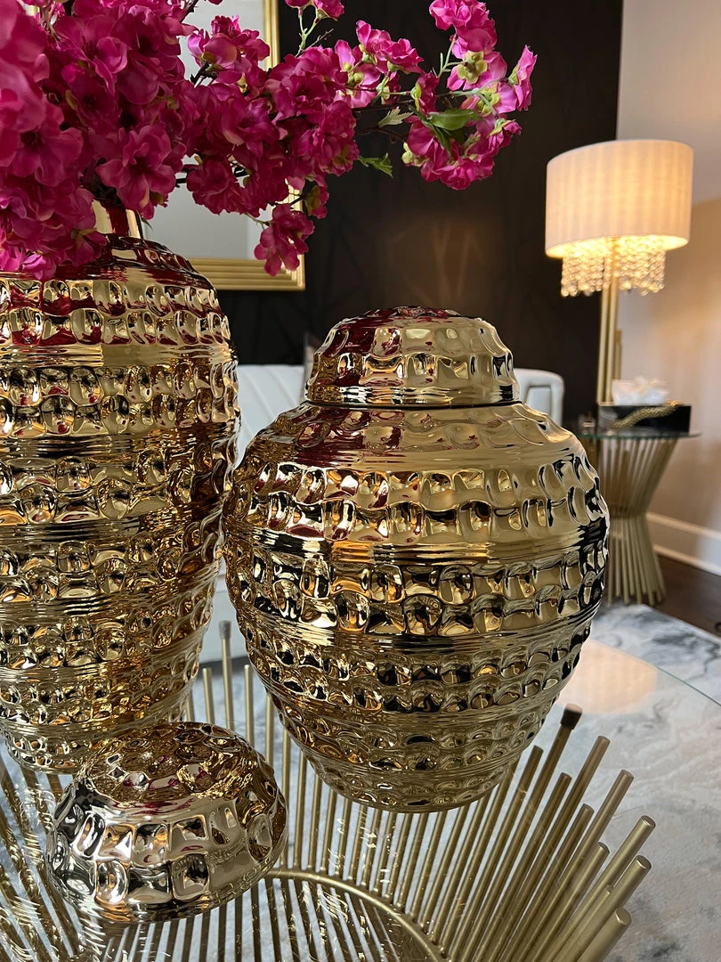 Inspire Me! Home Decor Gold Hammered Ginger Jar (2 Sizes) 5 Inspire Me! Home Decor Gold Hammered Ginger Jar (2 Sizes)