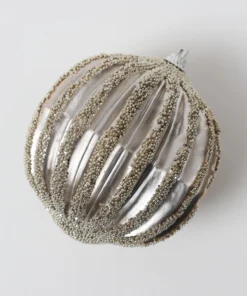 Inspire Me! Home Decor Gold Ribbed Orb Ornaments (2 Colors) 11 Inspire Me! Home Decor Gold Ribbed Orb Ornaments (2 Colors)
