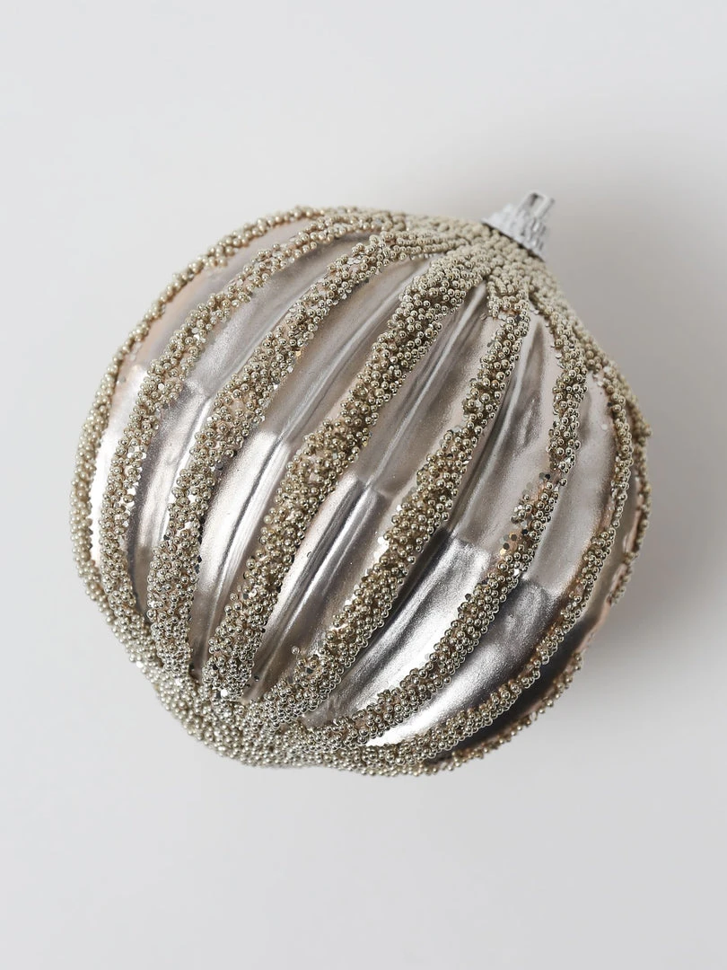 Inspire Me! Home Decor Gold Ribbed Orb Ornaments (2 Colors) 7 Inspire Me! Home Decor Gold Ribbed Orb Ornaments (2 Colors)