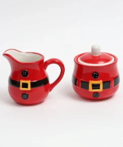 Inspire Me! Home Decor Santa Belt Sugar & Cream Set