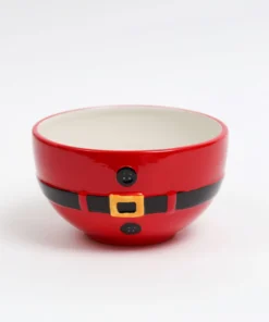 Inspire Me! Home Decor Santa Belt Cereal/Soup Bowl