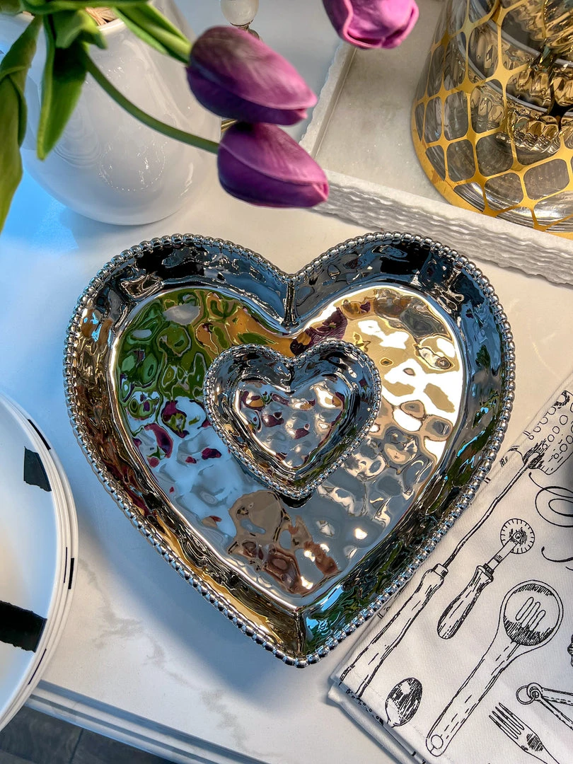 Inspire Me! Home Decor Heart Tray Set (2 Colors) 4 Inspire Me! Home Decor Heart Tray Set (2 Colors)