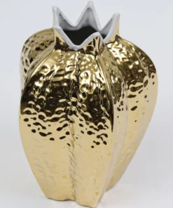 Inspire Me! Home Decor Gold Pomegranate Vase (2 Sizes)