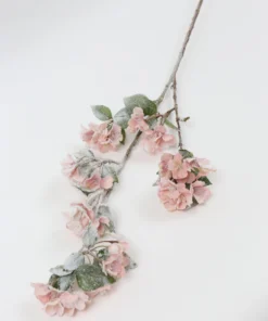 Inspire Me! Home Decor 35" Snow Sprinkled Cherry Blossom Stem Pink